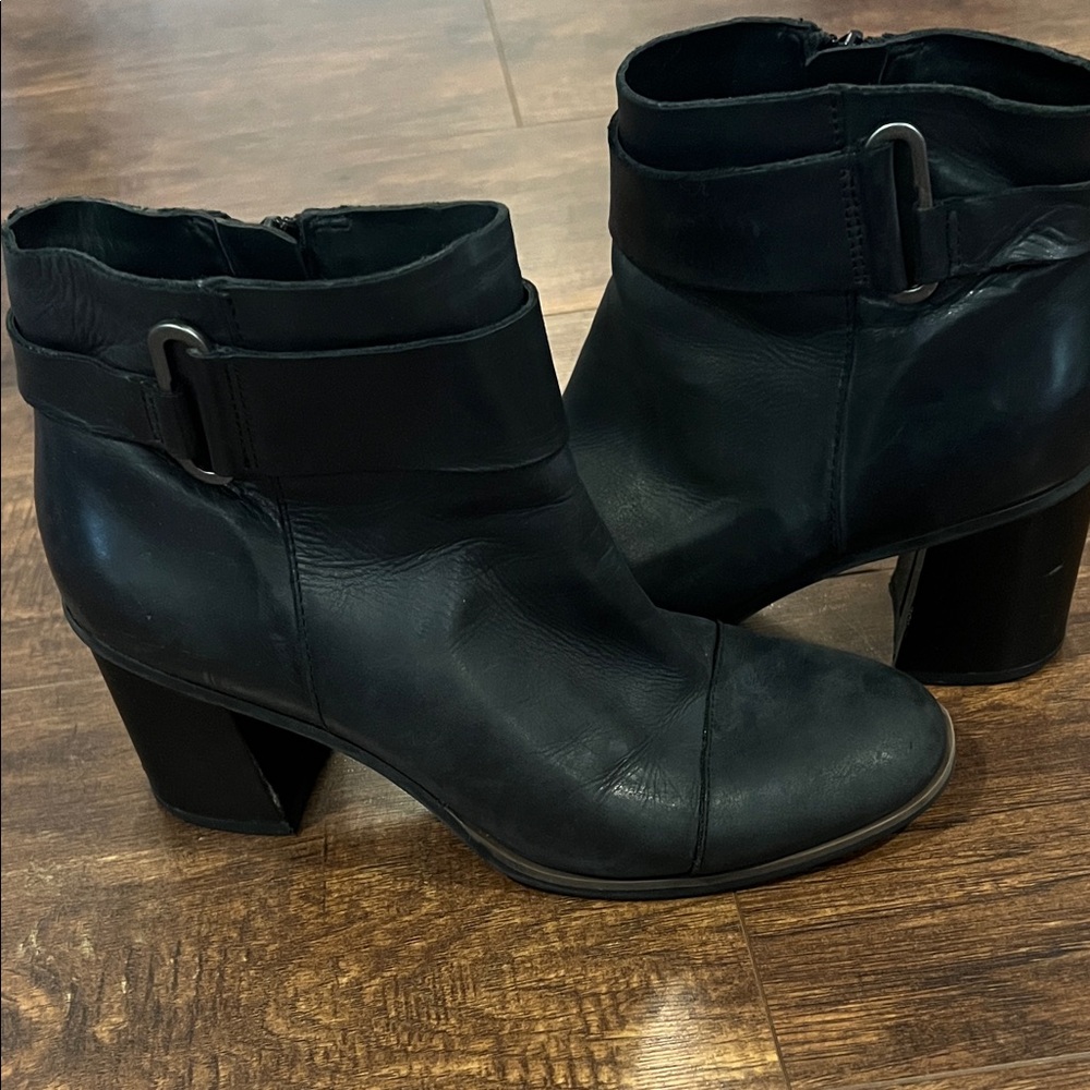 Kork-Ease Midnight Black Ankle Booties